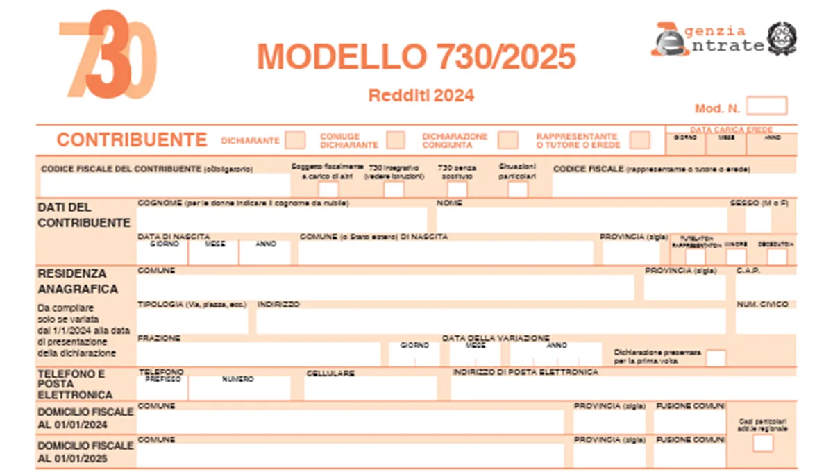 Invio del Modello 730 Precompilato 2025 inizia dal 15 Maggio