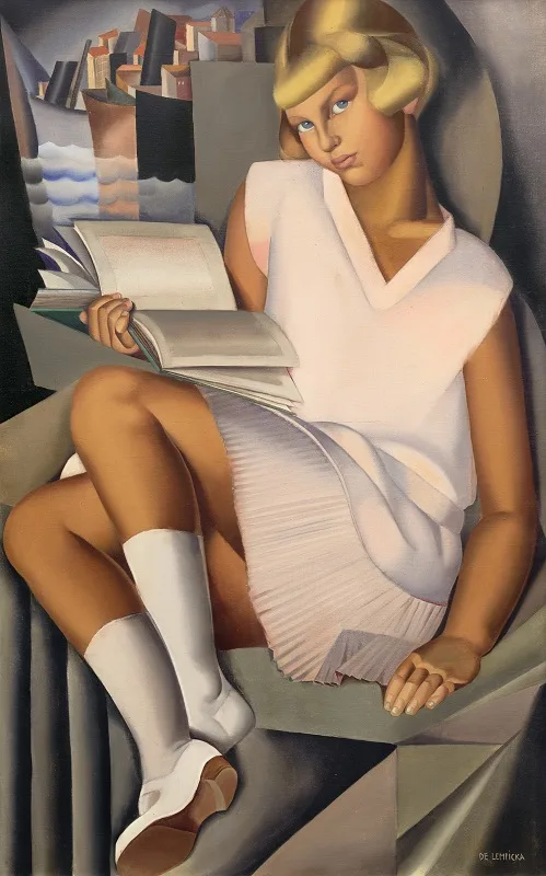 Fillette en rose di Tamara de Lempicka